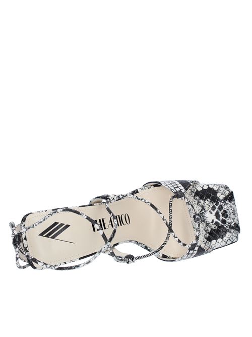 Sandali LACE-UP ADELE di THE ATTICO in pelle stampa pitone THE ATTICO | 231WS411EL003ROCCIA